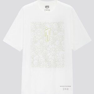 Uniqlo Billie Eilish by Takashi Murakami oversized white t-shirt